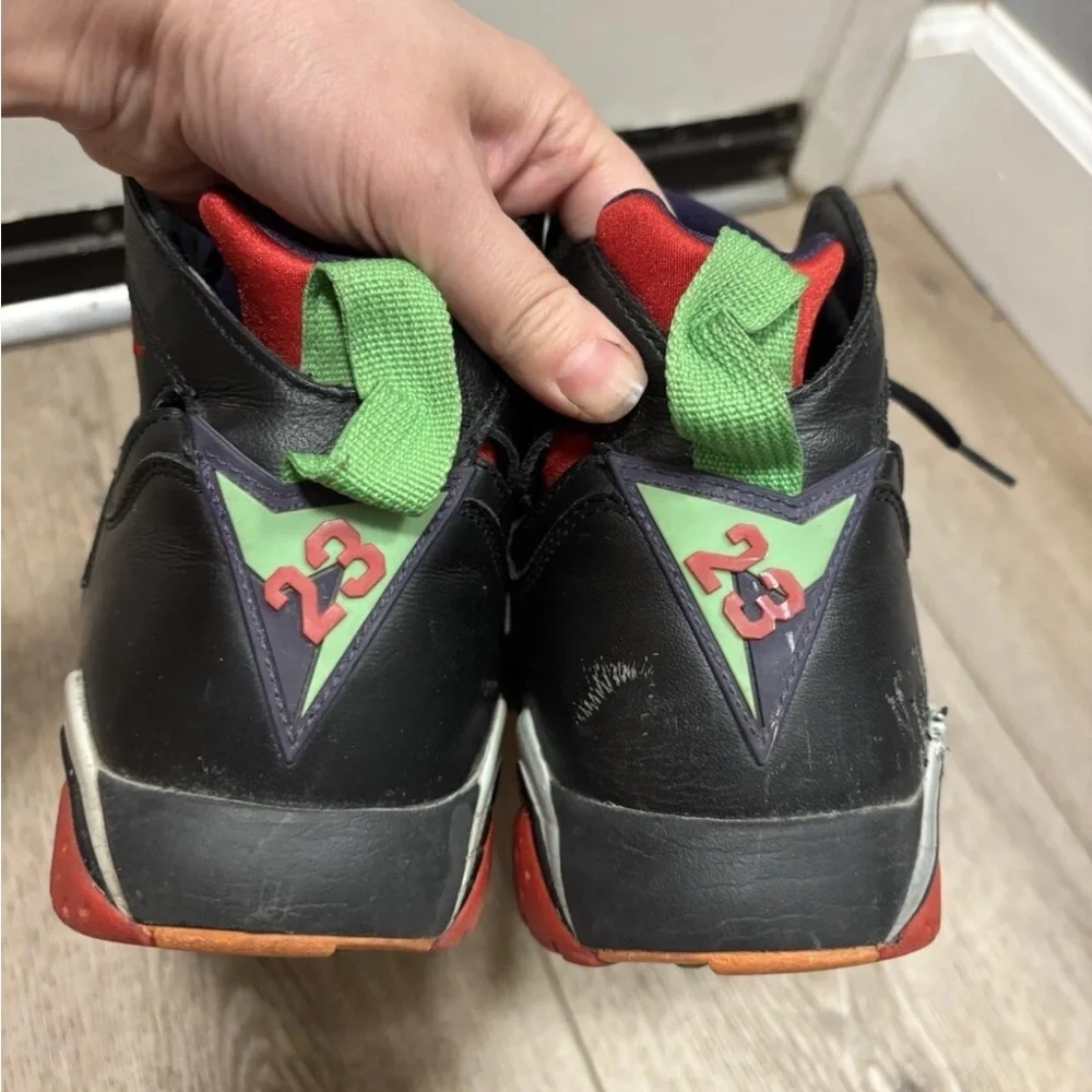 Size 11 - Nike Air Jordan 7 Retro Marvin The Martian 2015 Black Red Purple Green